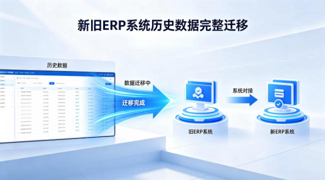 新旧ERP系统更替，历史数据能完整迁···