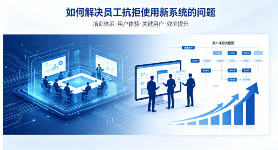 员工都很抗拒用新系统，觉得太麻烦，你···